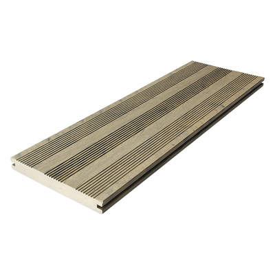Fireproof 200x25mm Solid Core Composite Decking Board No Warp Red Brown Art