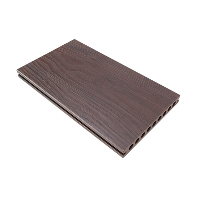 200x25mm Light Coloured Hollow Composite Decking ISO14001 Outdoor
