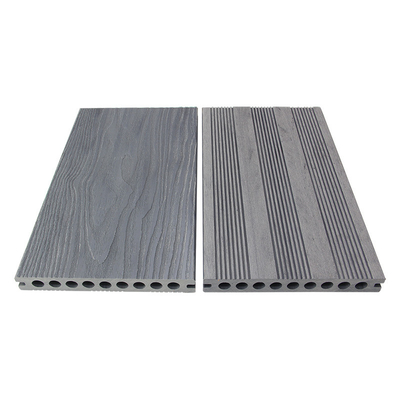 150*25mm WPC Fiber Hollow Composite Decking Recycled Cedar Color