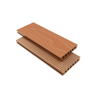 Anti Mildew Hollow Core Composite Decking CNAS Woodgrain Color