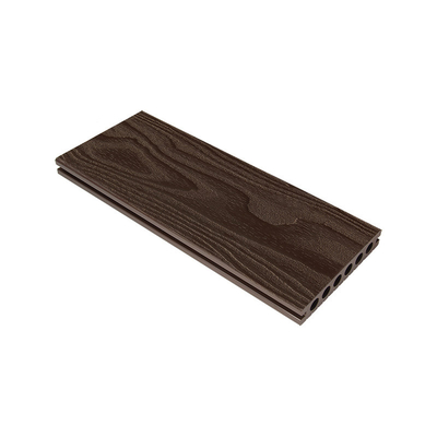 Anti Mildew Hollow Core Composite Decking CNAS Woodgrain Color