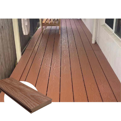 138x26mm Redwood Solid Composite Decking Board Non Slip For Balcony