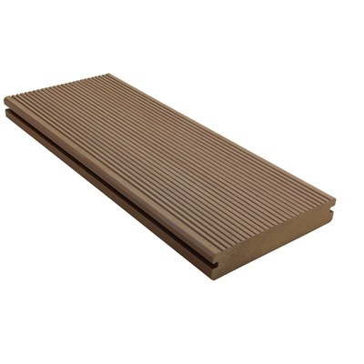 Wood Fiber 138*26mm Solid Composite Decking Waterproof Deck Boards Insect Resistant
