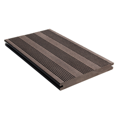 Red Pine 200*25mm Solid Composite Decking Board Antisepsis Iso9001