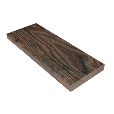 134*24mm 38% HDPE Solid Wood Decking Board FSC Light Grey High Strength
