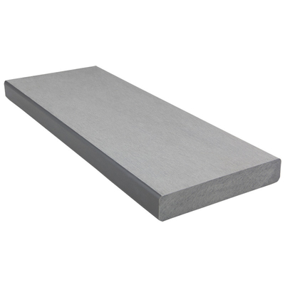 134*24mm 38% HDPE Solid Wood Decking Board FSC Light Grey High Strength