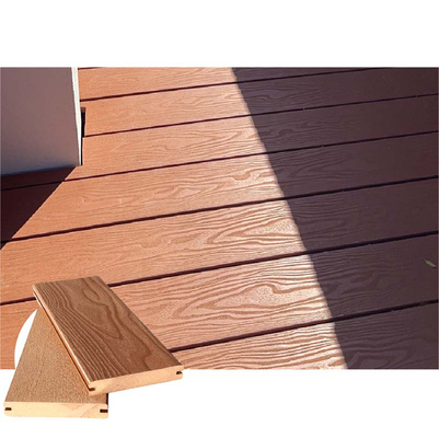 134x24mm Grey 38% HDPE Solid Composite Deck Boards UV Resistant