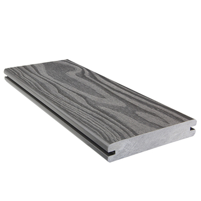 134x24mm Grey 38% HDPE Solid Composite Deck Boards UV Resistant