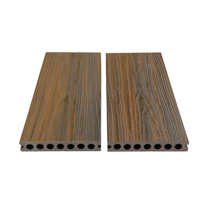 3D Wood Grain 3.6m Capping Deck Boards Ivory White Fire Resistance