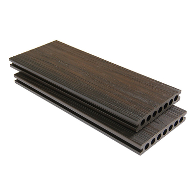 2.2m Black Capped Composite Decking Trim Antisepsis For Hotel No Splinter