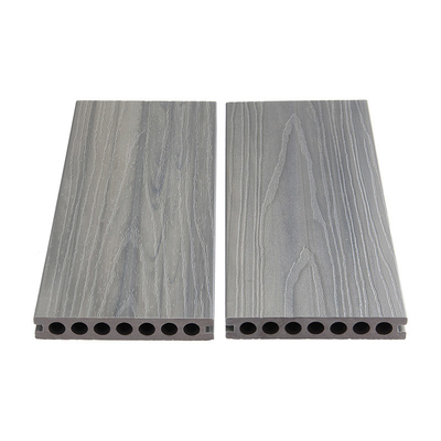 3D Wood Grain 3.6m Capping Deck Boards Ivory White Fire Resistance