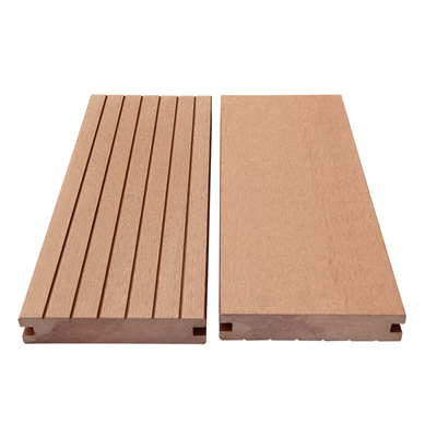 Recyclable Plastic Cedar Look Solid Composite Decking Material 140x30mm