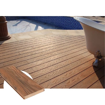 Composite with No Plastic Feel Solid Composite Decking Product