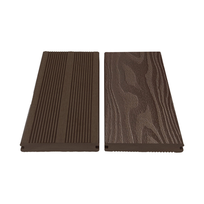 Composite with No Plastic Feel Solid Composite Decking Product