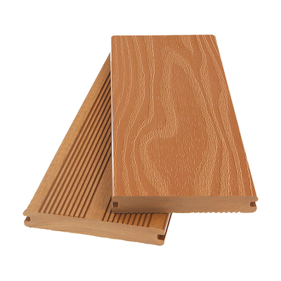 Composite with No Plastic Feel Solid Composite Decking Product