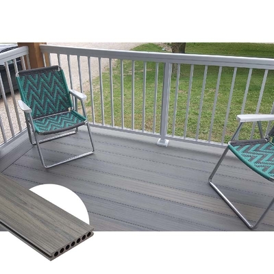 2.2m Black Capped Composite Decking Trim Antisepsis For Hotel No Splinter