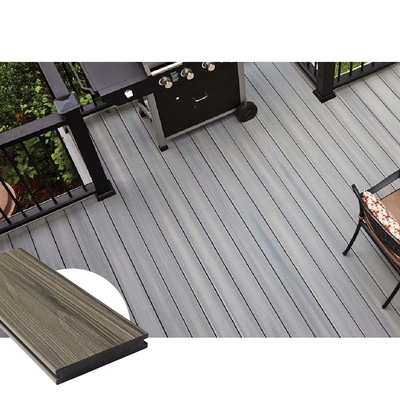 Balcony 5.4m Capped Composite Decking Trims Space Gray Anti UV