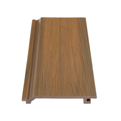 Dark Teak Fireproof Composite External Cladding Easy Installation