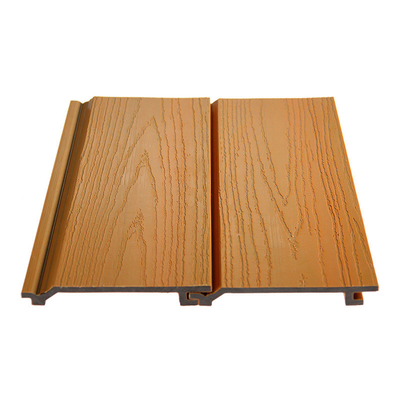 Dark Teak Fireproof Composite External Cladding Easy Installation