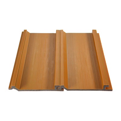 Dark Teak Fireproof Composite External Cladding Easy Installation