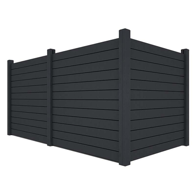 Backyard Horizontal Composite Fence Panels For Concrete Posts Material 1800x1800mm