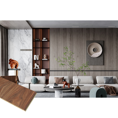 WPC Woodgrain Interior Wall Paneling No Maintenance Easy Installation