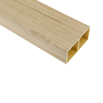 SGS Waterproof PVC Hollow Square Tube 2.9m Antisepsis No Crack