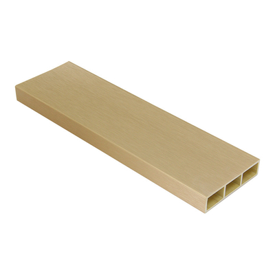 CNAS Bathroom WPC Hollow Tube 100x25mm Waterproof Wood Fire Resistance
