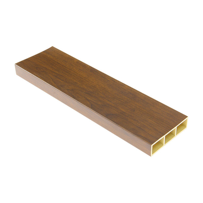 CNAS Bathroom WPC Hollow Tube 100x25mm Waterproof Wood Fire Resistance
