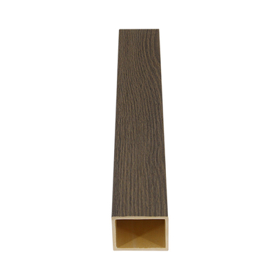 FSC 2.9m WPC Timber Tube Waterproof Hollow Square Pipe Fire Resistance