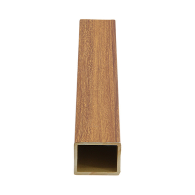 Formaldehyde Free Indoor WPC Timber Tube Fire Resistance Hollow Wood 50x40mm