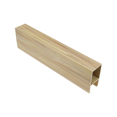 ECO Woodgrain Wooden Ceiling Panels Material Non Toxic Pollution 25x50mm