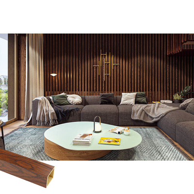 Formaldehyde Free Indoor WPC Timber Tube Fire Resistance Hollow Wood 50x40mm