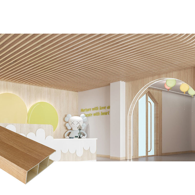 Waterproof CNAS Wooden Ceiling Panels Material Anti Insect 50x150mm