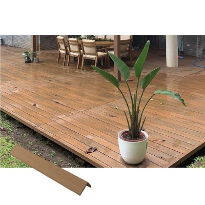 ISO9001 140mm Composite Decking Boards Durability No Splinter Corner Trim