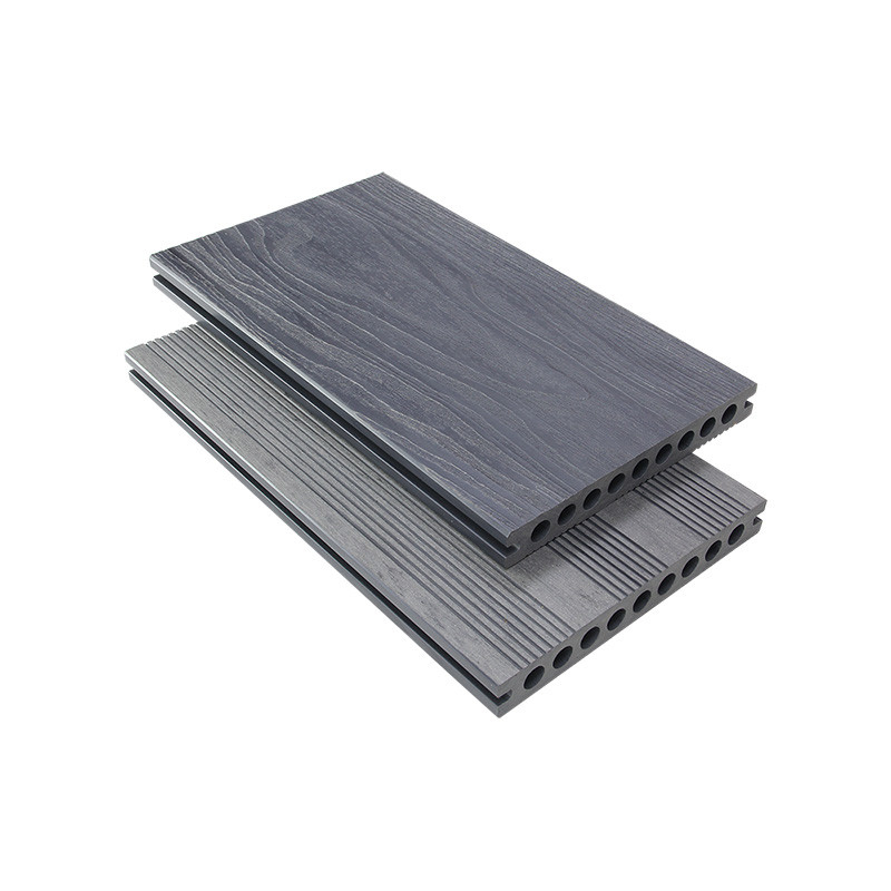 200x25mm Light Coloured Hollow Composite Decking ISO14001 Outdoor