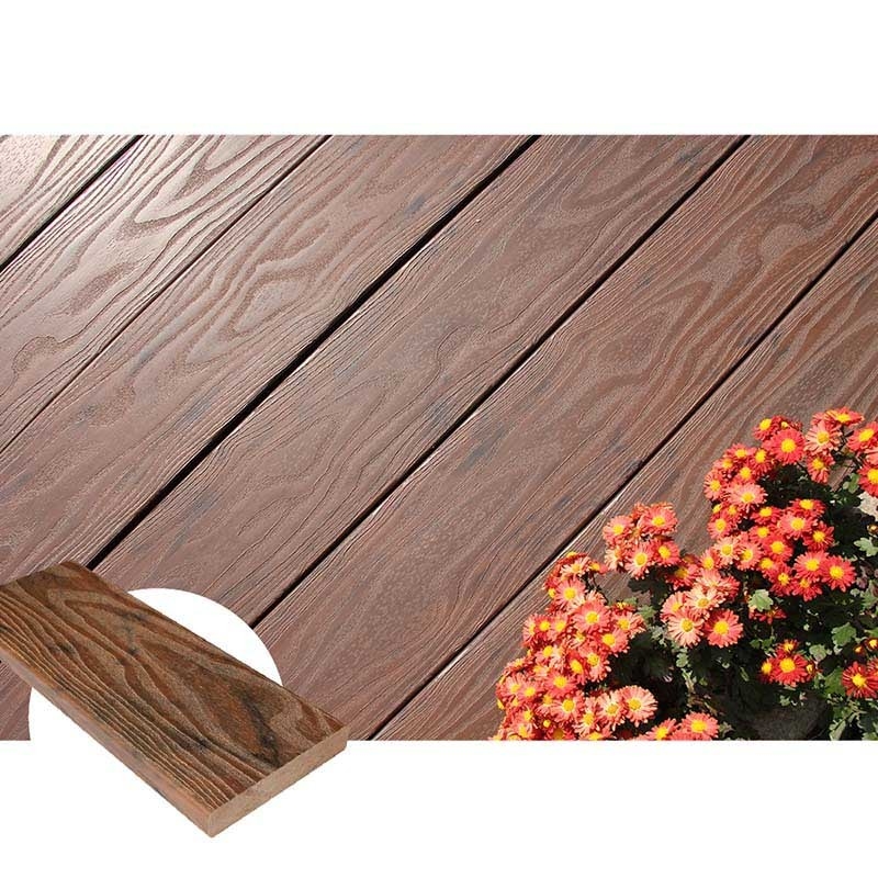 Resilient Coffee Solid Composite Trim Boards For Commercial Streets