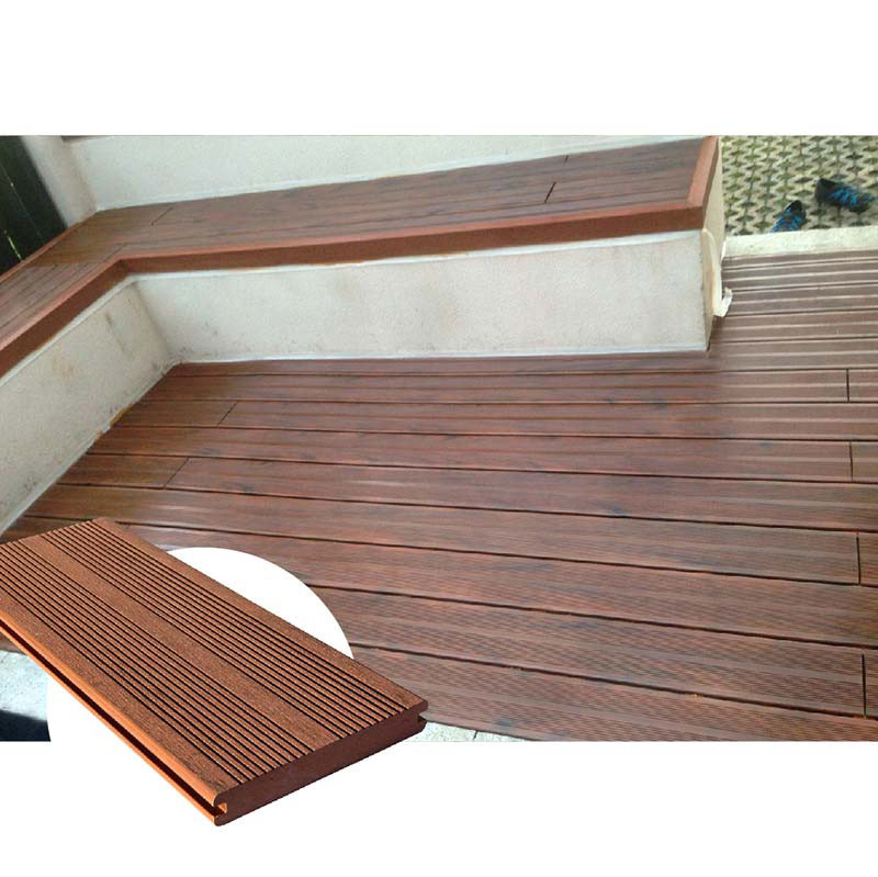 Modern Building Solid Composite Decking Trim 140*21mm  Fire Resistance